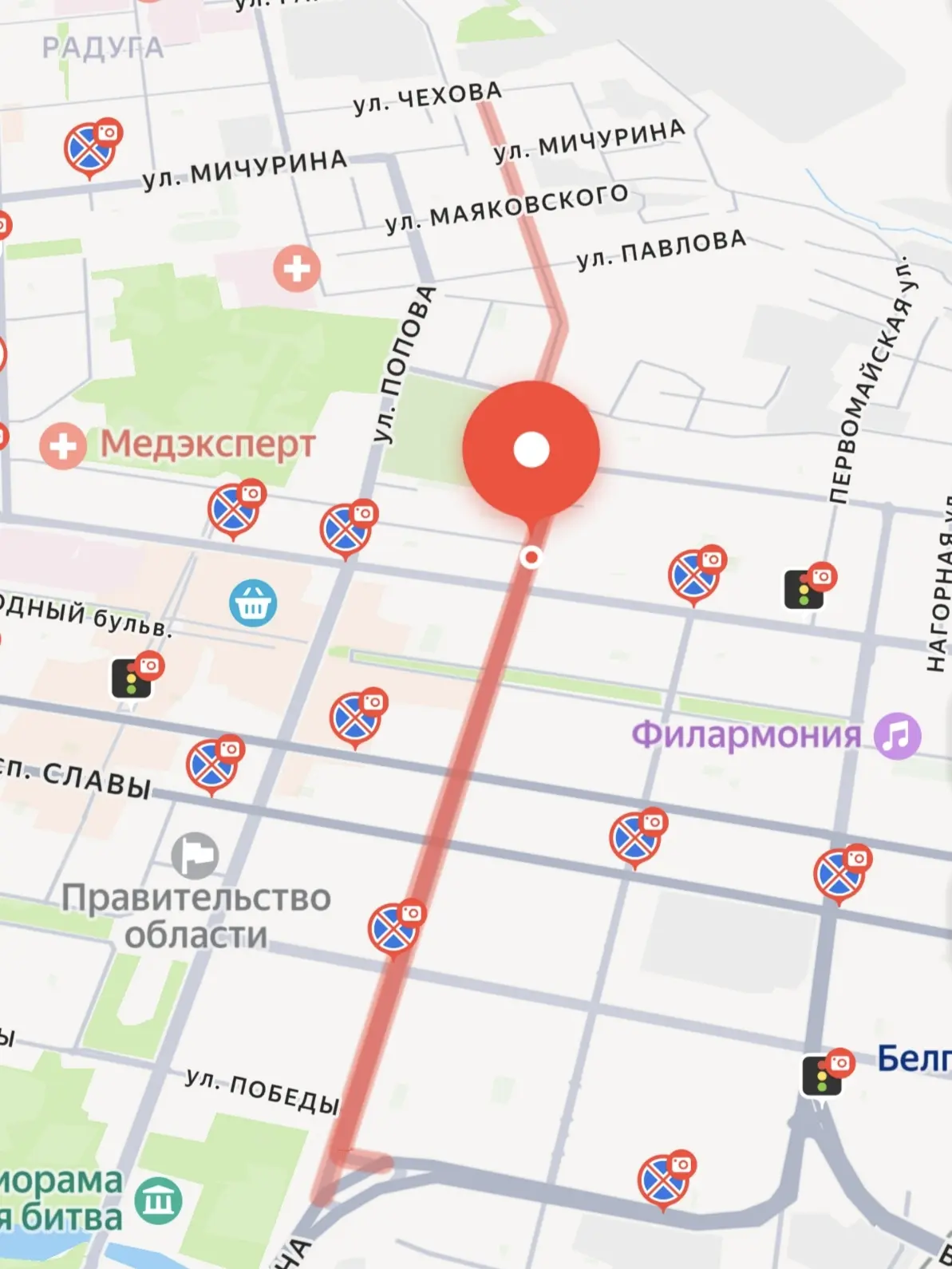 Улицу Чумичова в Белгороде расширят до трёх метров: 203 млн рублей и 640 метров работ