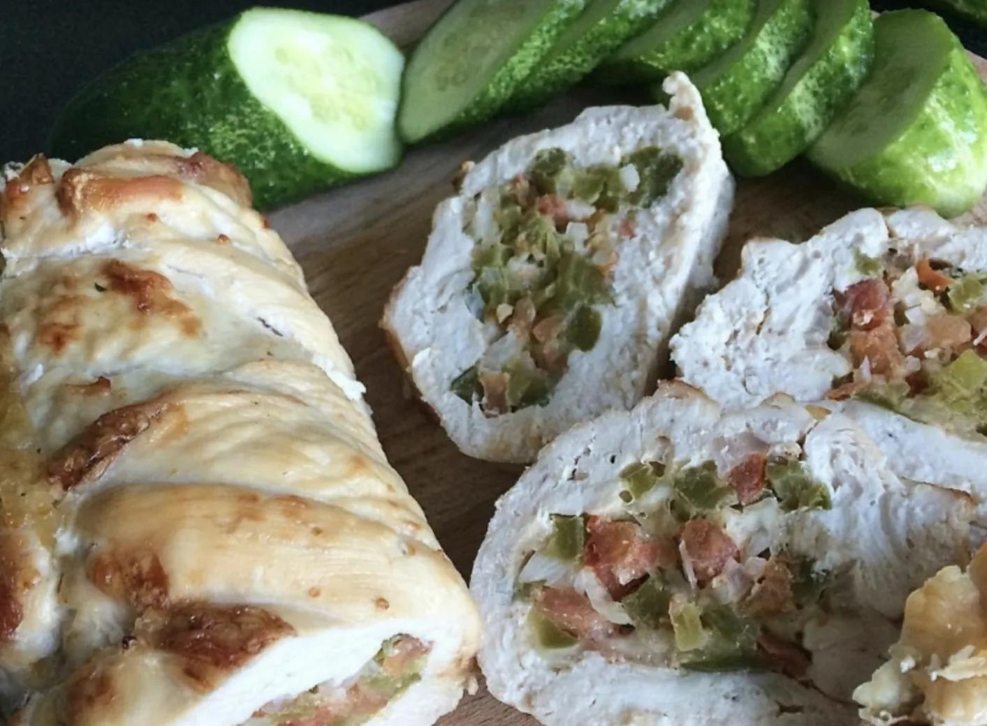 🌯 Куриный рулет с овощами и сыром