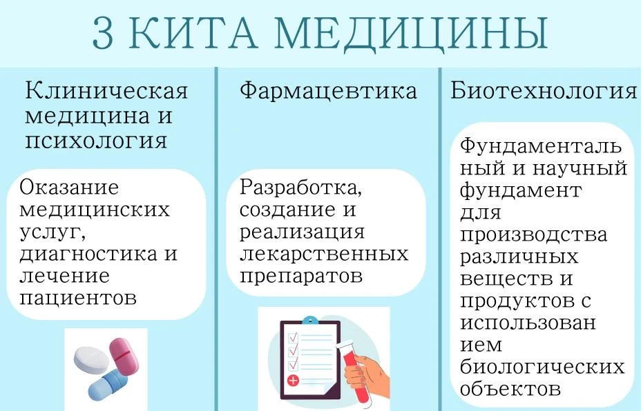 Медицина, фармацевтика или биотехнологии? Разбираемся в деталях!