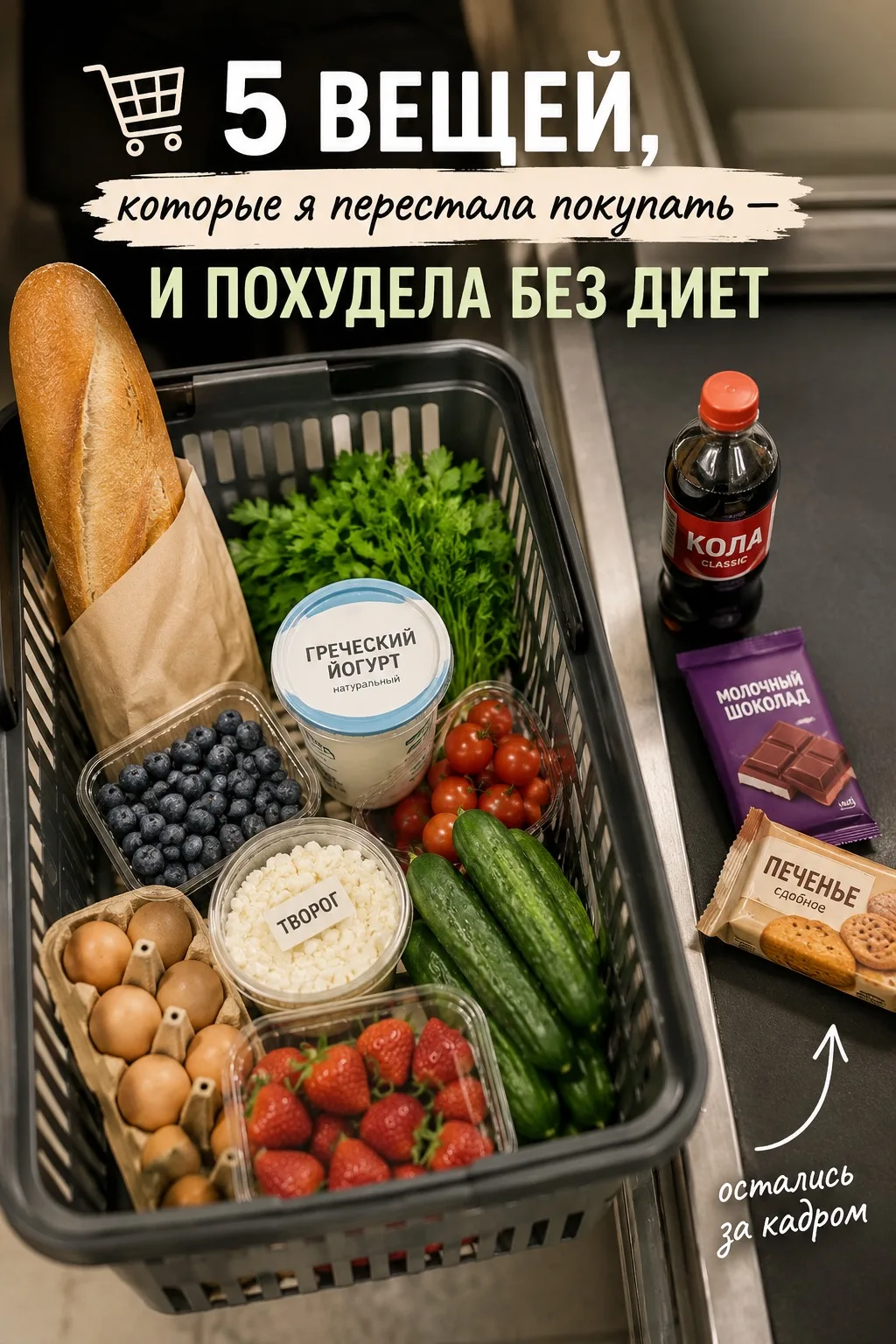 🛒 5 вещей, которые я перестала покупать — и похудела без диет

Нет.

Я не перестала покупать хлеб.
