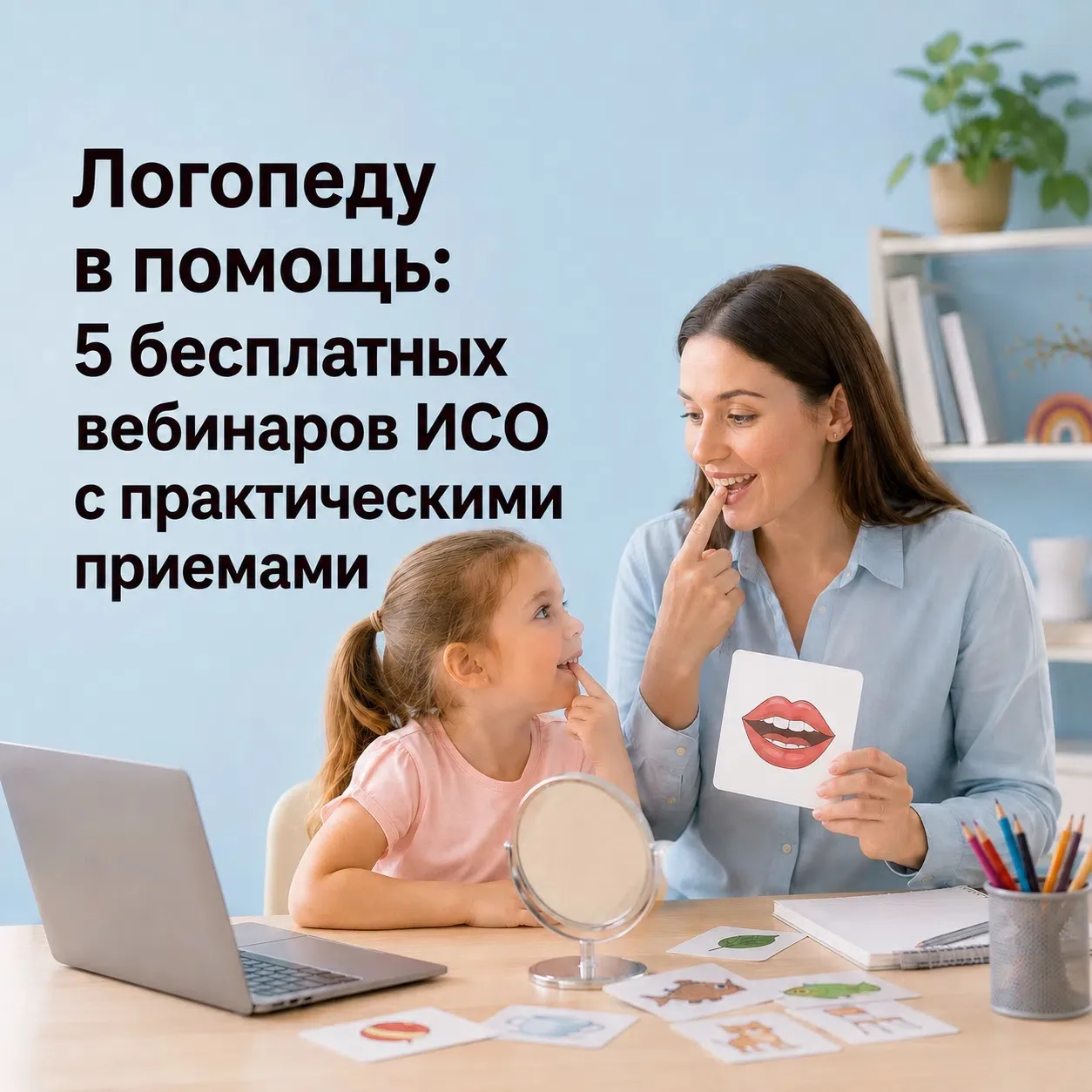 Логопеду в помощь: 5 бесплатных вебинаров ИСО с практическими приемами 🎓

В работе логопеда важно п