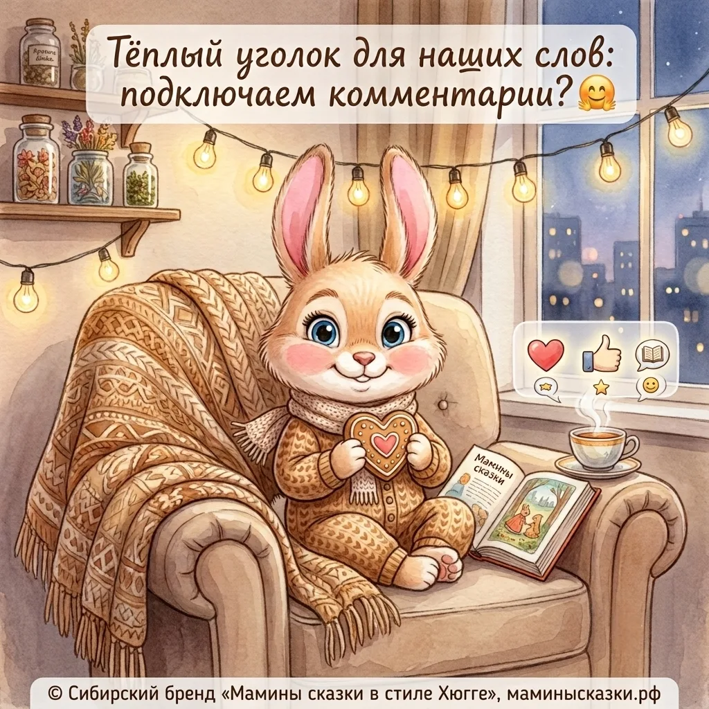 🕯️ «Тёплый уголок для наших слов: подключаем комментарии?» 🤗

💛 Тёплый привет, дорогие наши читат