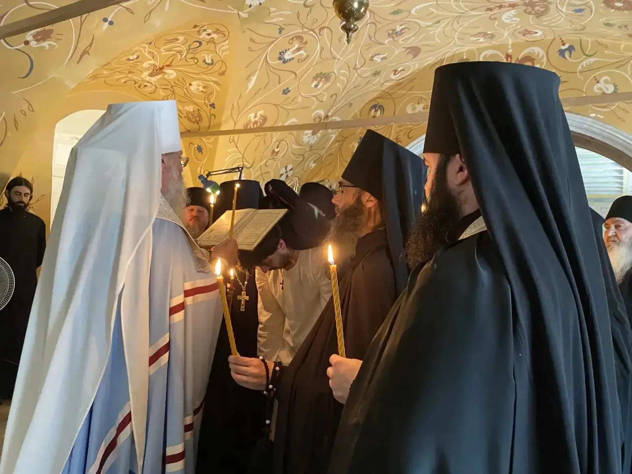 Напутственное слово владыки Кирилла к новопостриженному монаху Мелетию и инокам Андрею и Илии:

«Мон