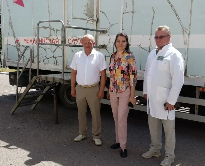 🚑В селе Шехмань 30 июня работал социальный автопоезд «Забота».