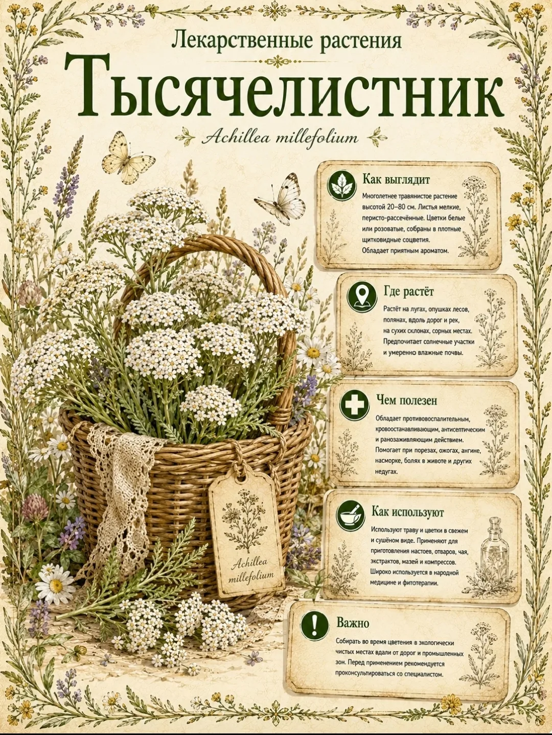 Лекарственные растения ☘️