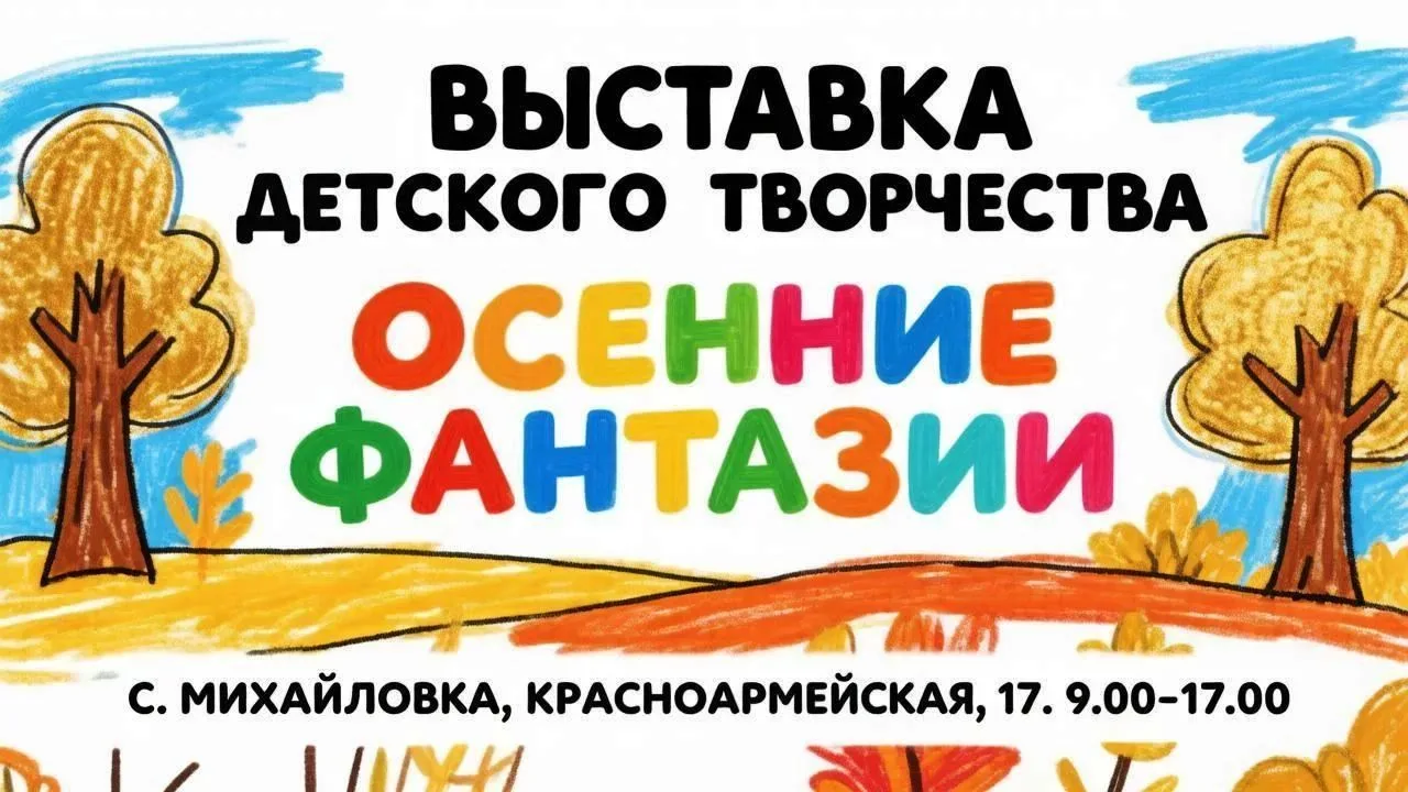 Приглашаем  на выставку детских работ "Осенние фантазии".