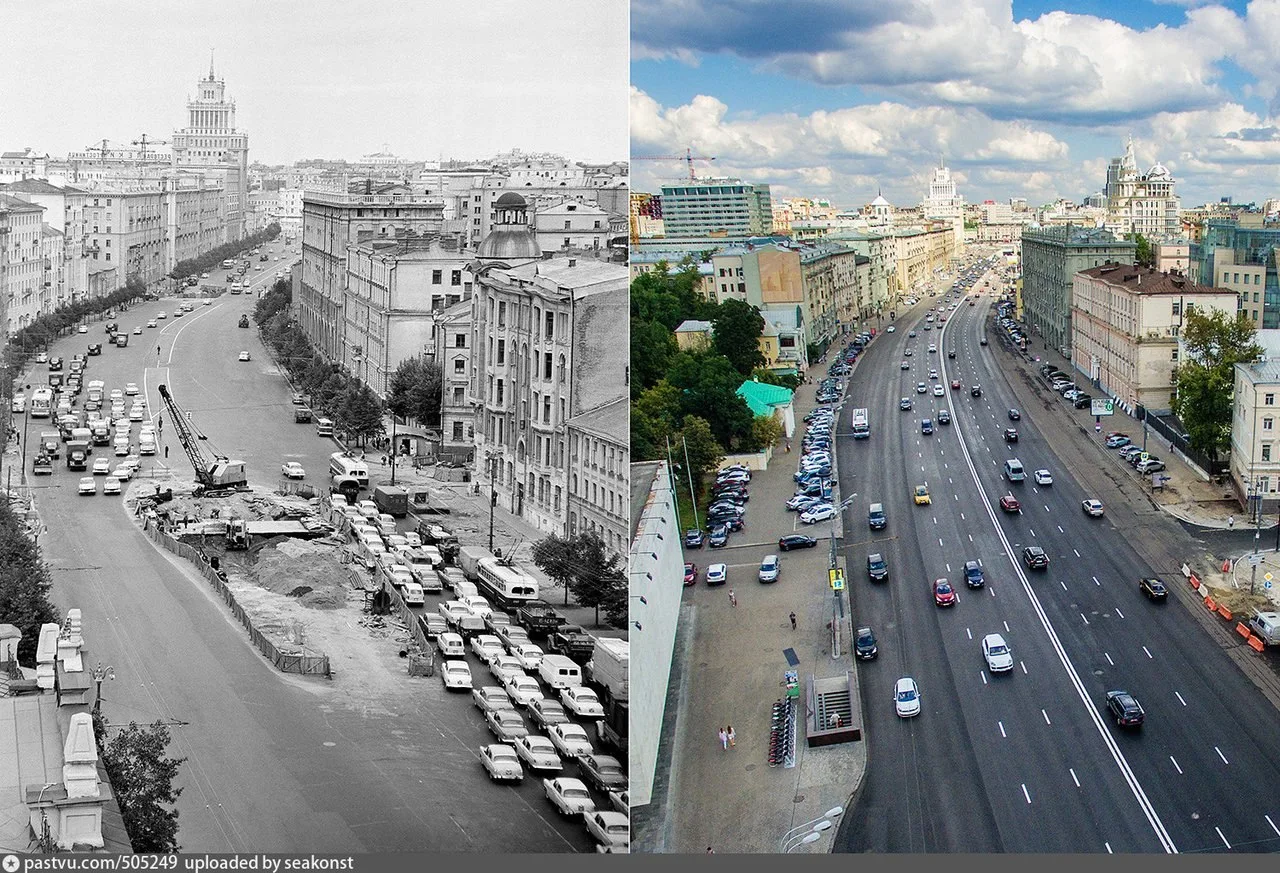 Строительство подземного перехода на Садовой-Кудринской улице