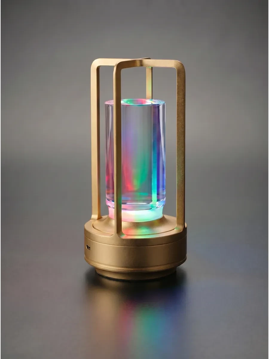 ⚡️ Лампа настольная беспроводная металл RGB Светильник ночник, AMW Home