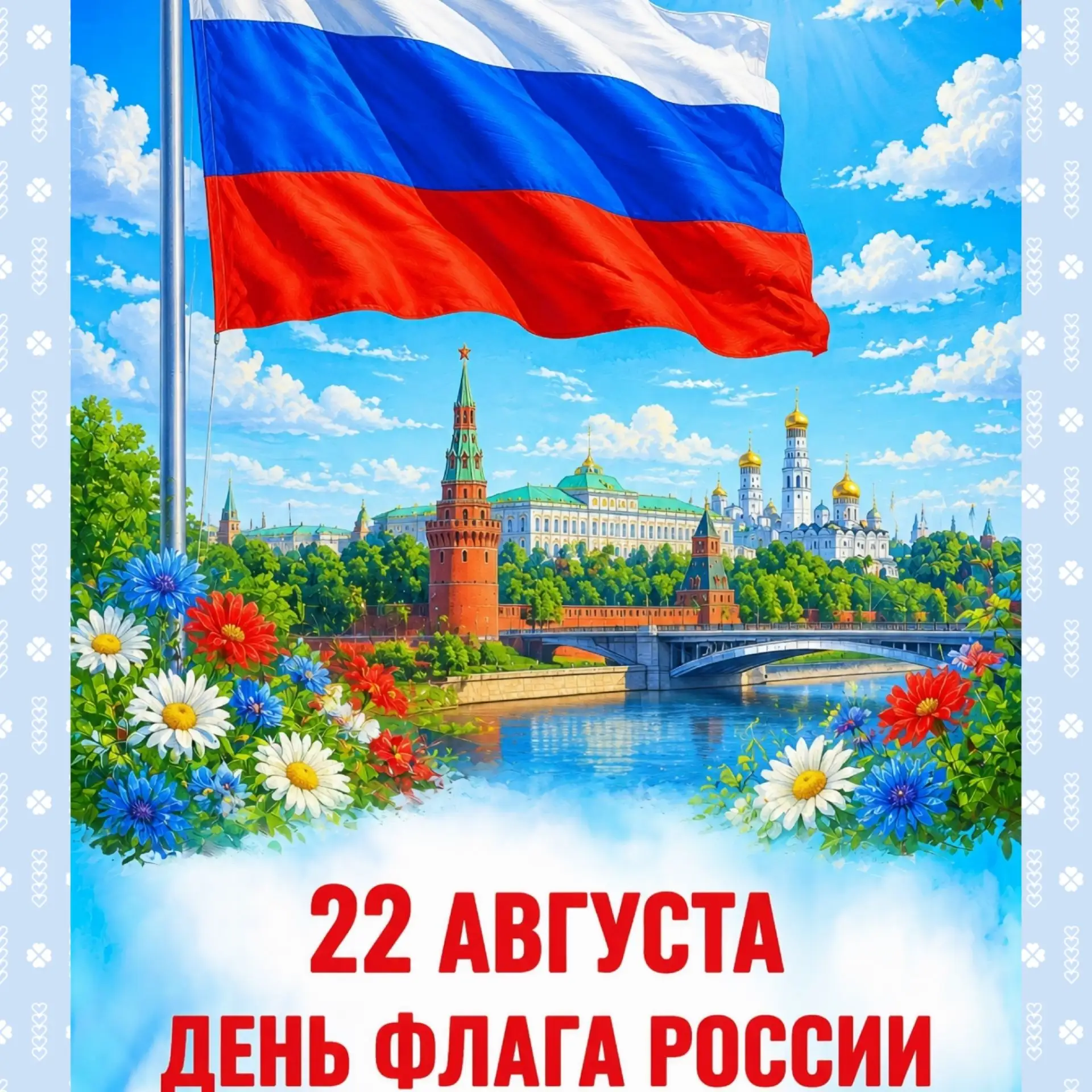 День Государственного флага России, священный день. Нас объединяют разные культуры, язы...