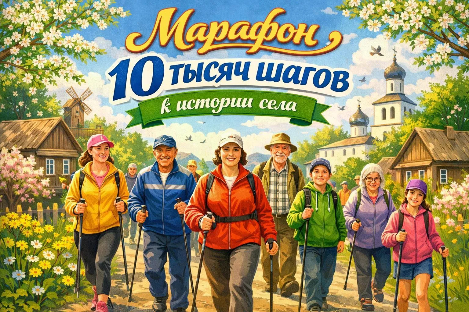 📢 Приглашаем всех жителей села! Присоединяйтесь к Всероссийскому марафону