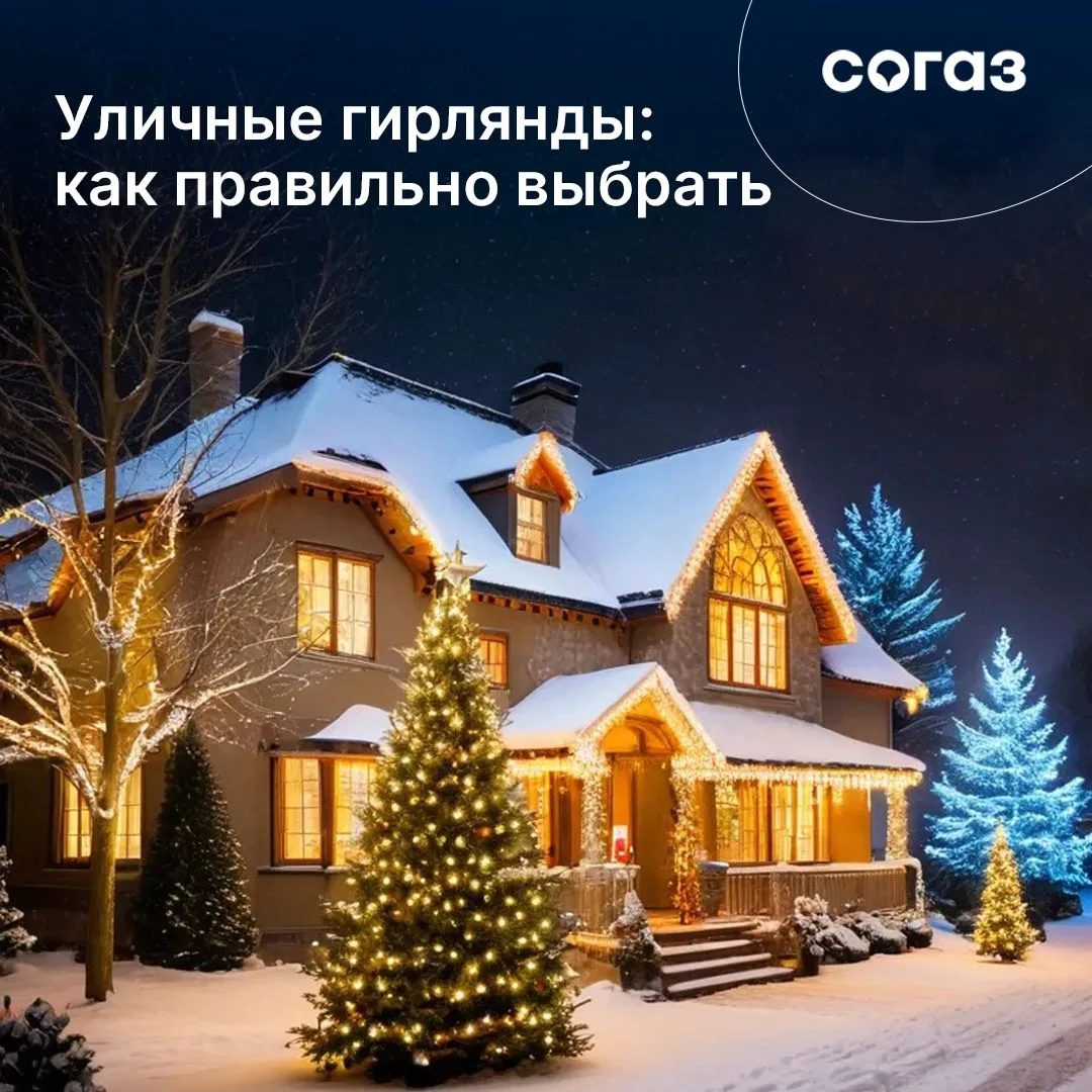 Уличные гирлянды — отличный способ создать добавить вашему дому атмосферу уюта и предновогоднего вол