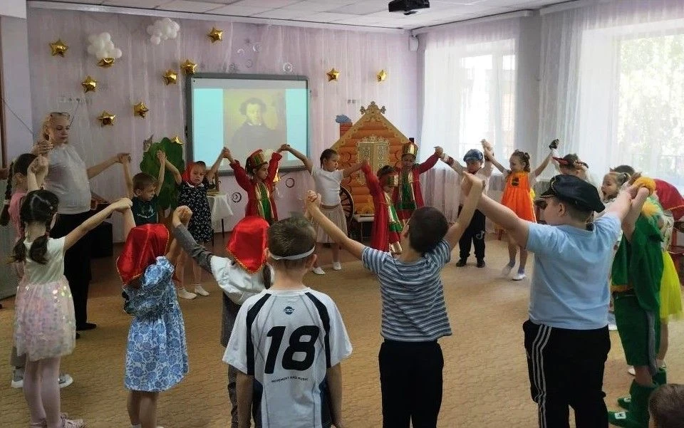 🎉🎉🎉6 июня в день рождения великого поэта Александра Сергеевича Пушкина воспитанники нашего детско