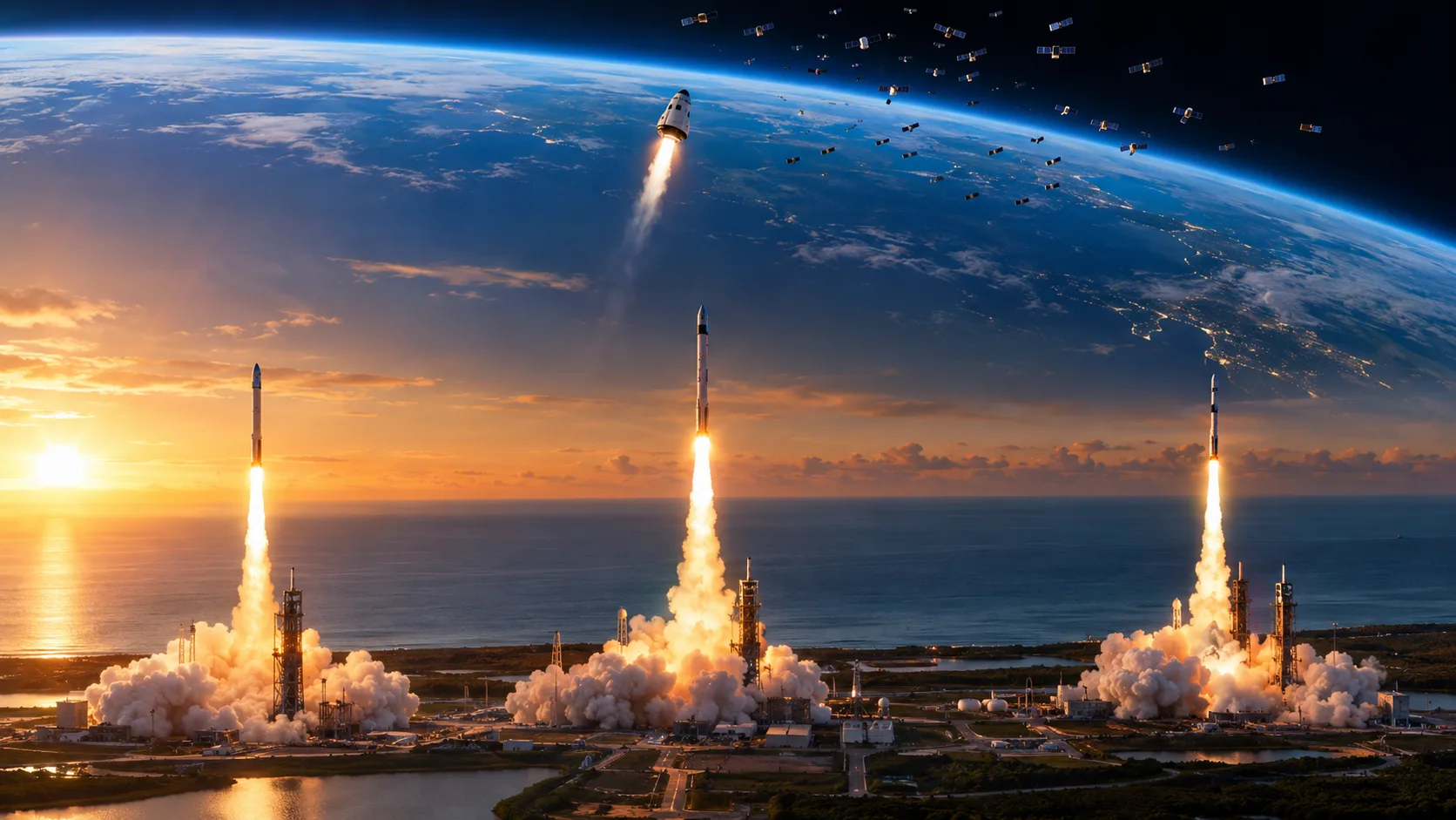 Три ракеты за сутки. SpaceX устроила конвейер там, где другие не могут собрать одну.