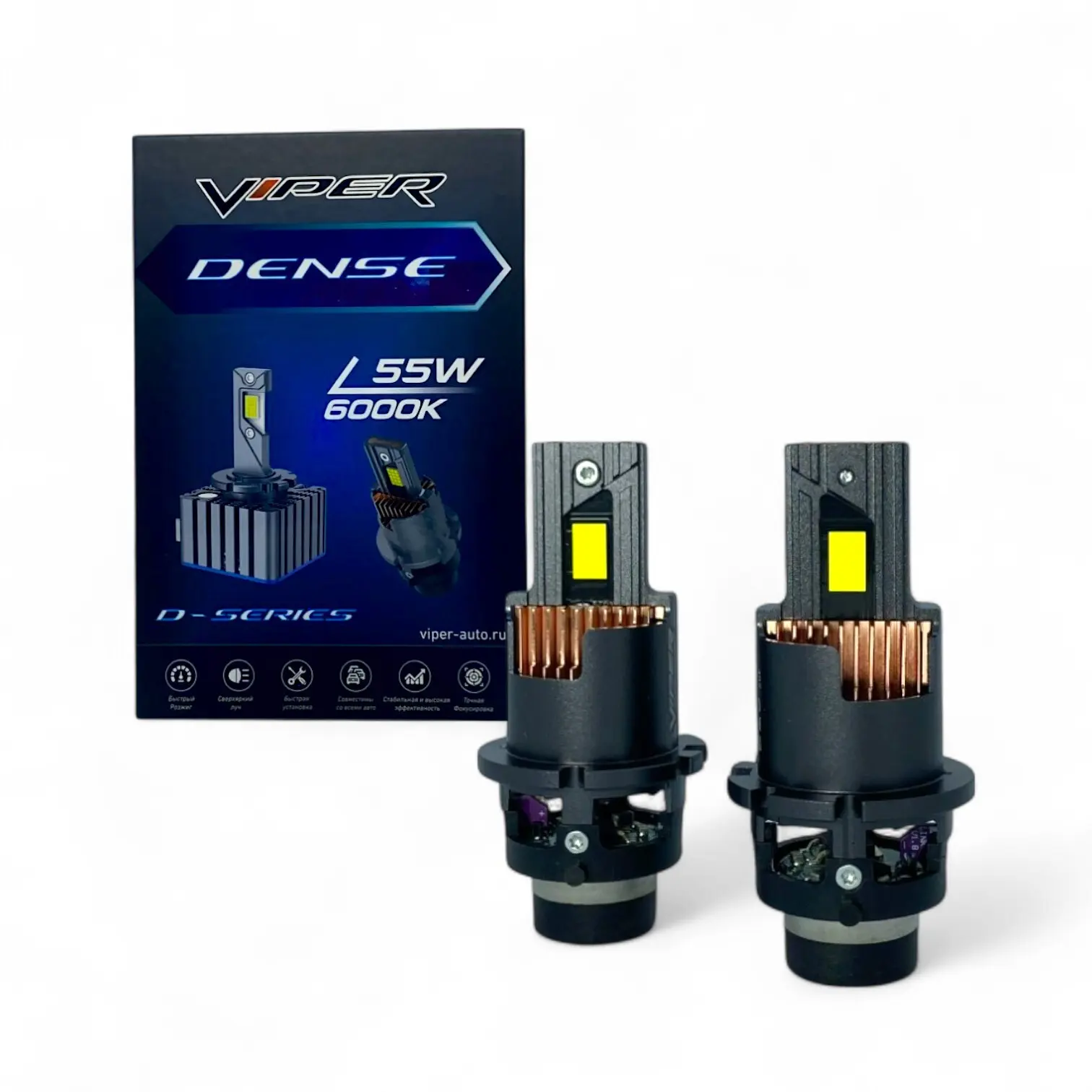 ❗НОВОЕ поступление!!! Снова в НАЛИЧИИ !!!
👍Комплект LED ламп головного света DENSE D-Series D2S/D2R