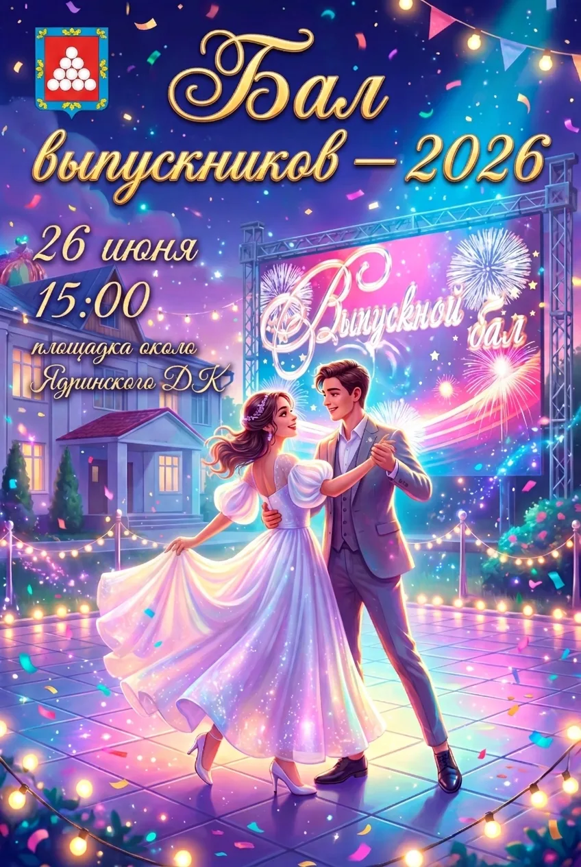 Приглашаем на Бал выпускников — 2026! 🎓

Дорогие выпускники, родители, педагоги и жители Ядринского
