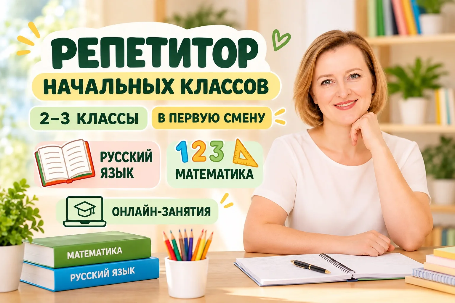 Помогаю ученикам 2–3 классов: