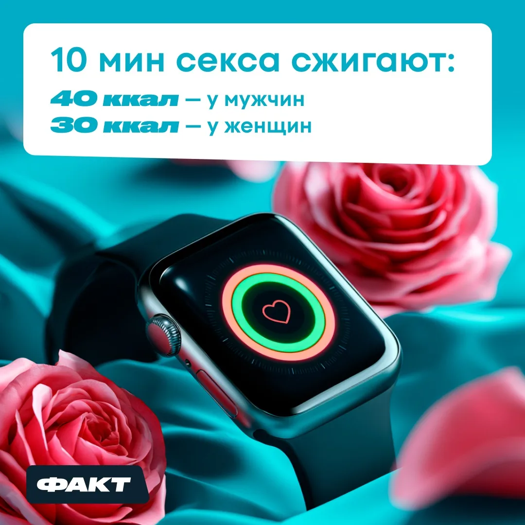 Тренировка в постели? 🔞

📊 Во время секса мужчины тратят около 4 ккал в минуту, а женщины — 3 ккал