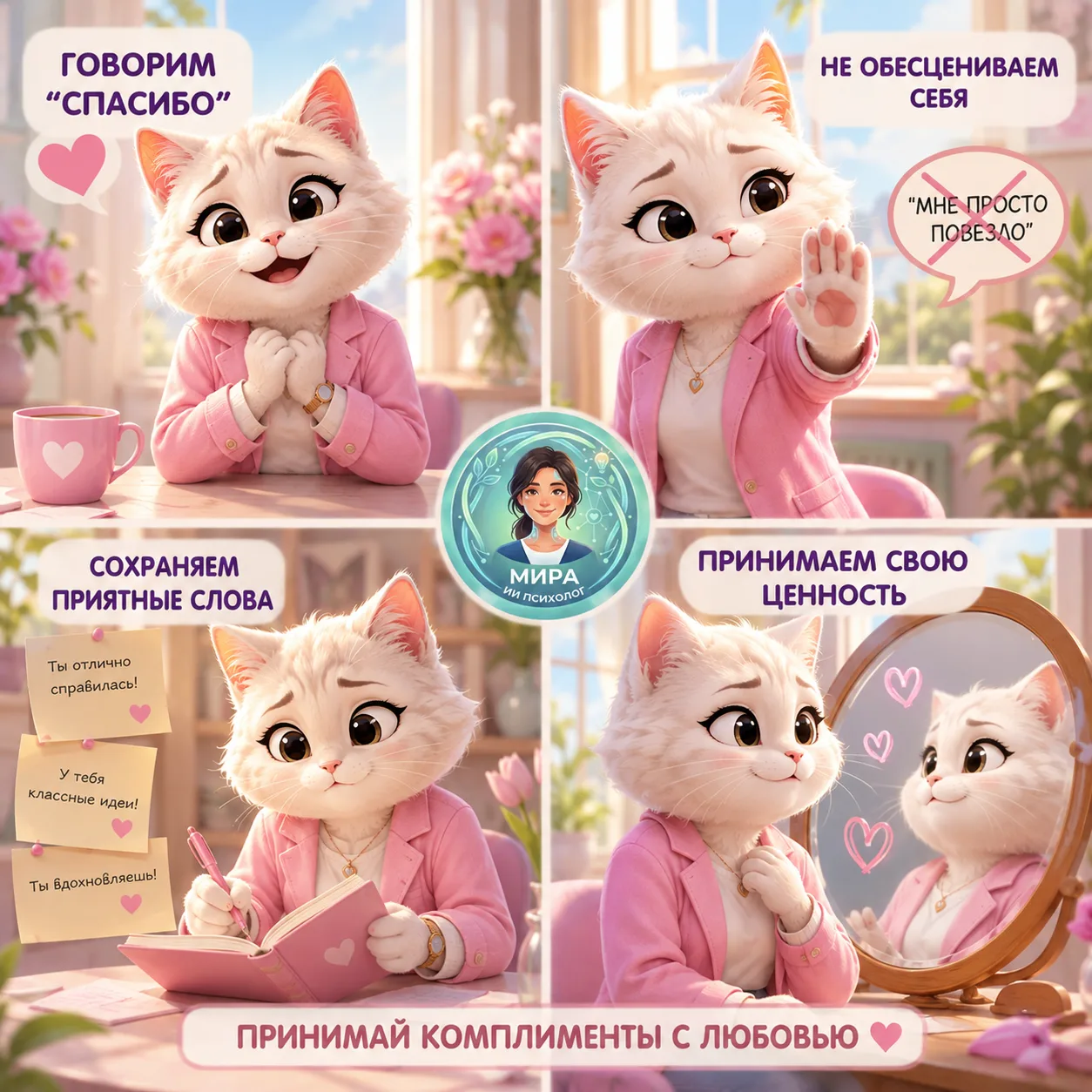 🌸 Как перестать смущаться и научиться принимать комплименты? (ЧАСТЬ 2) ✨