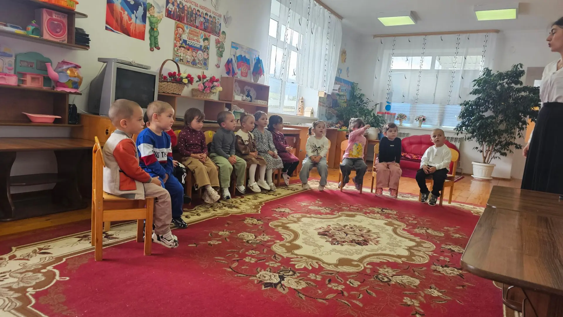 Занятие в средней группе «Ромашка» по родному языку.