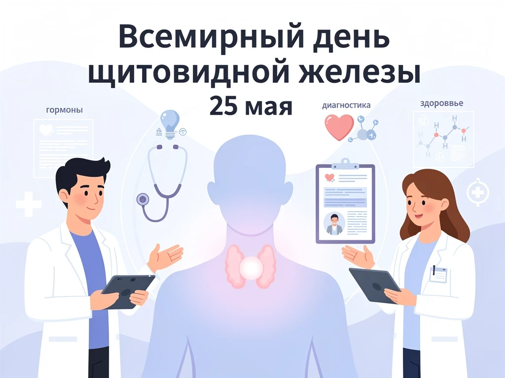 25 мая — Всемирный день щитовидной железы. И это не просто дата в календаре. Это повод ...