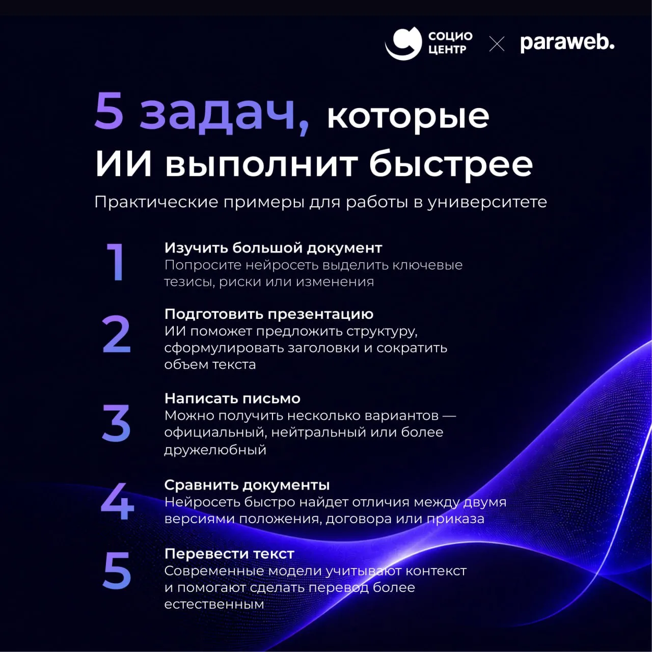 5 задач сотрудника университета, которые можно выполнить в несколько раз быстрее с помощью ИИ

Кажды