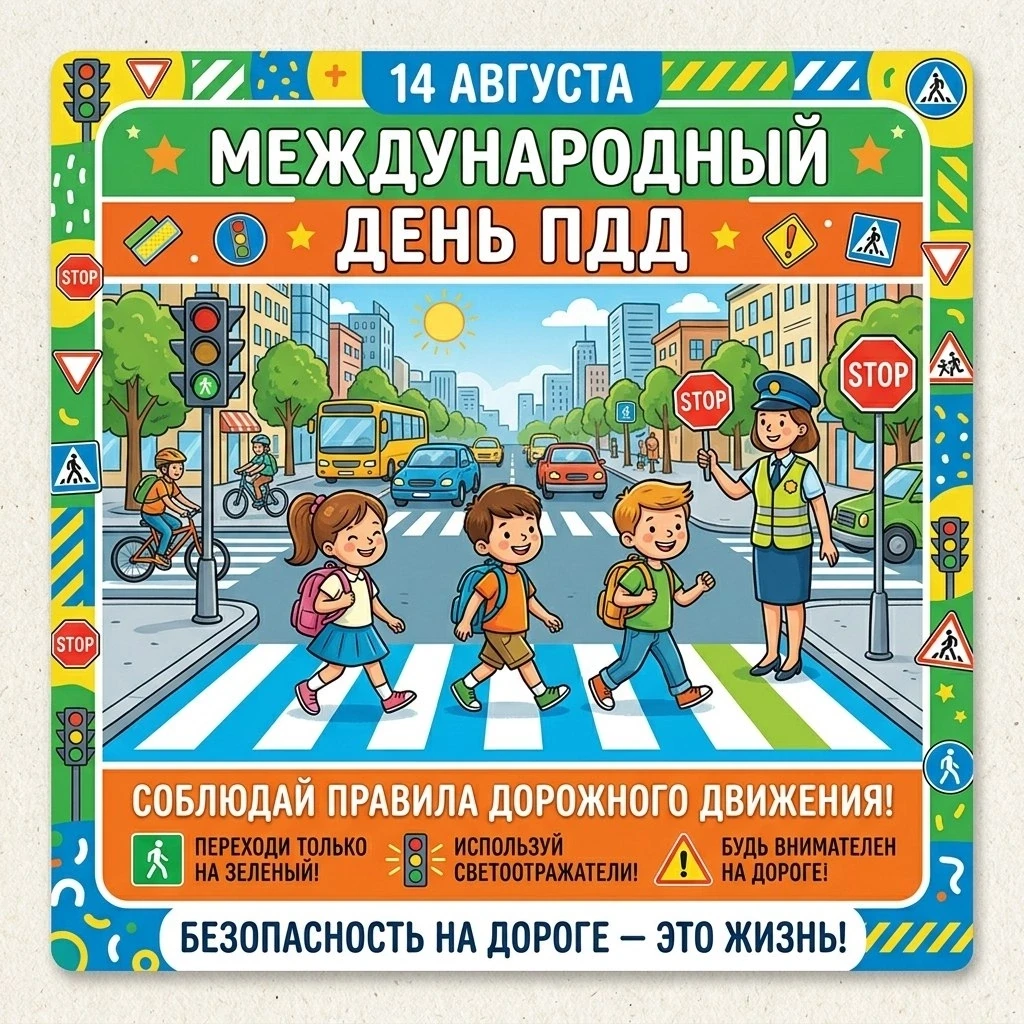🚦🚔Сегодня особенный день — 14 августа!