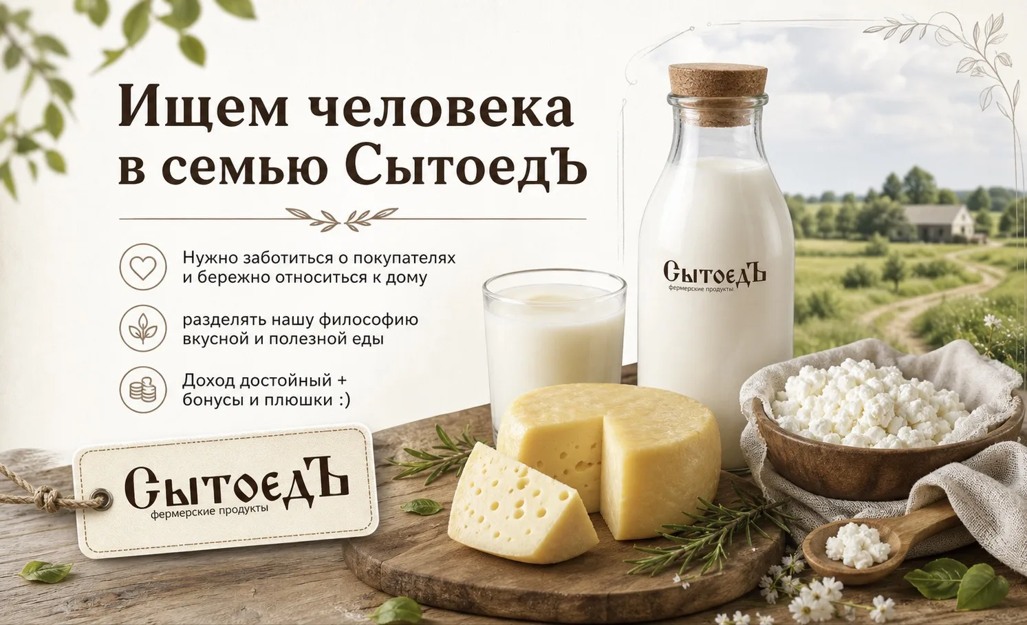 Ищем человека в семью «СытоедЪ»! ⚡️