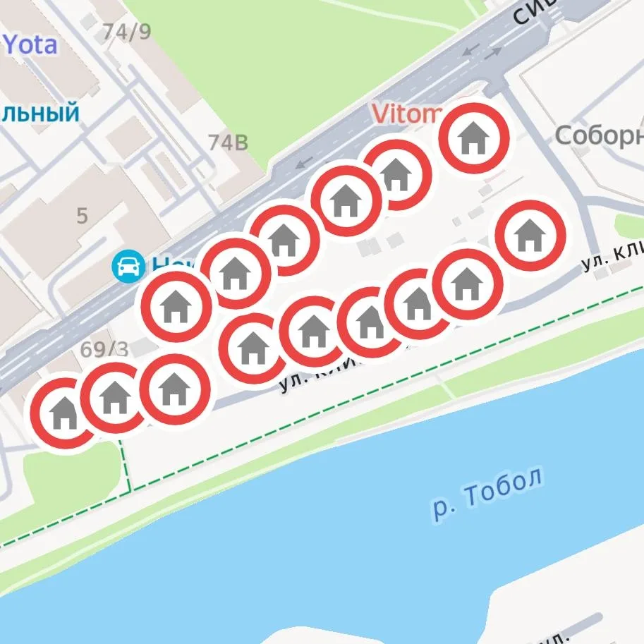 Больше десяти домов планируют снести на берегу Тобола