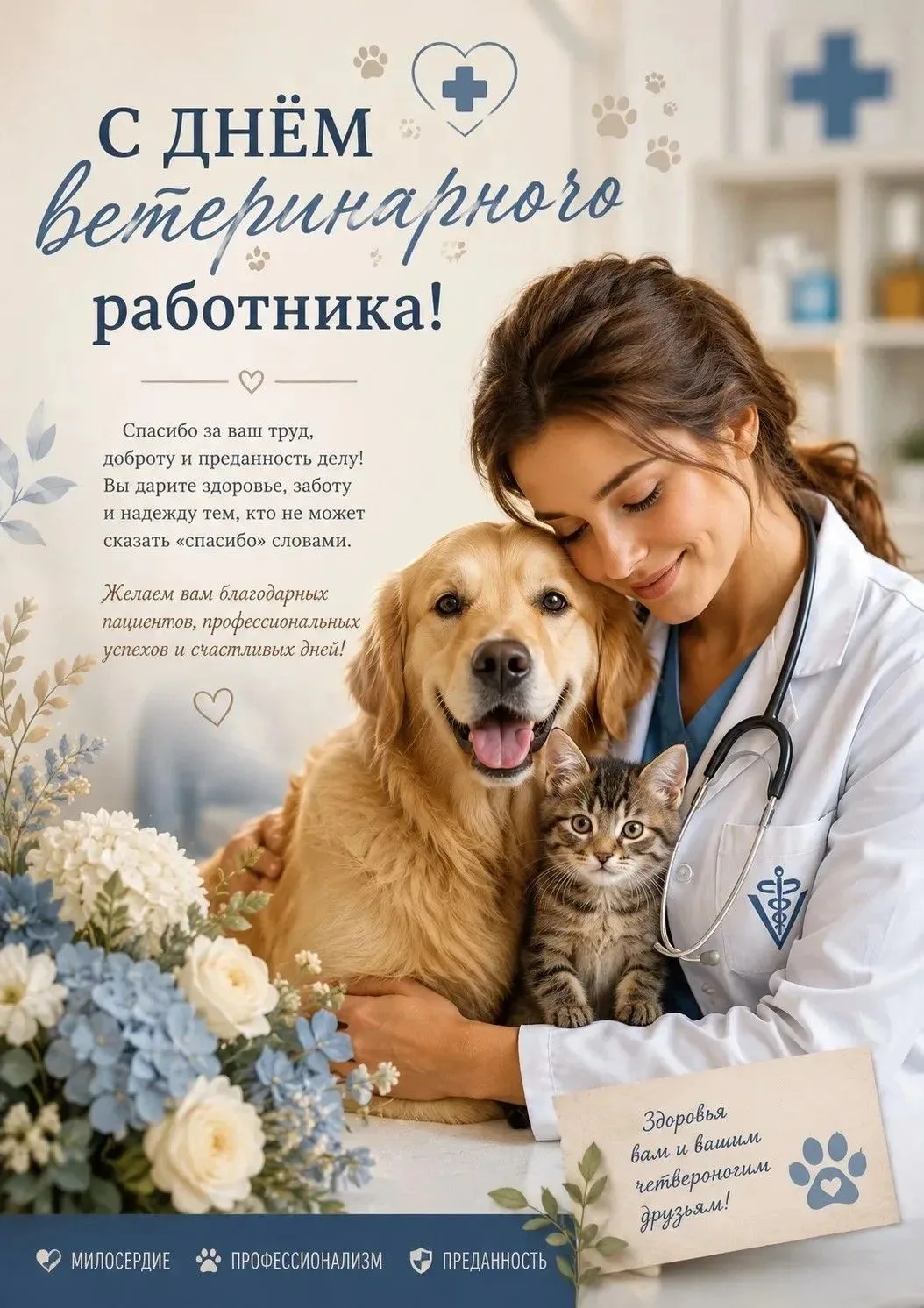 31 августа — День ветеринарного работника России! 🐾