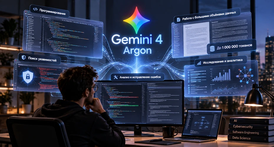 Представлена Gemini 4 Argon — новая нейросеть для самых сложных задач