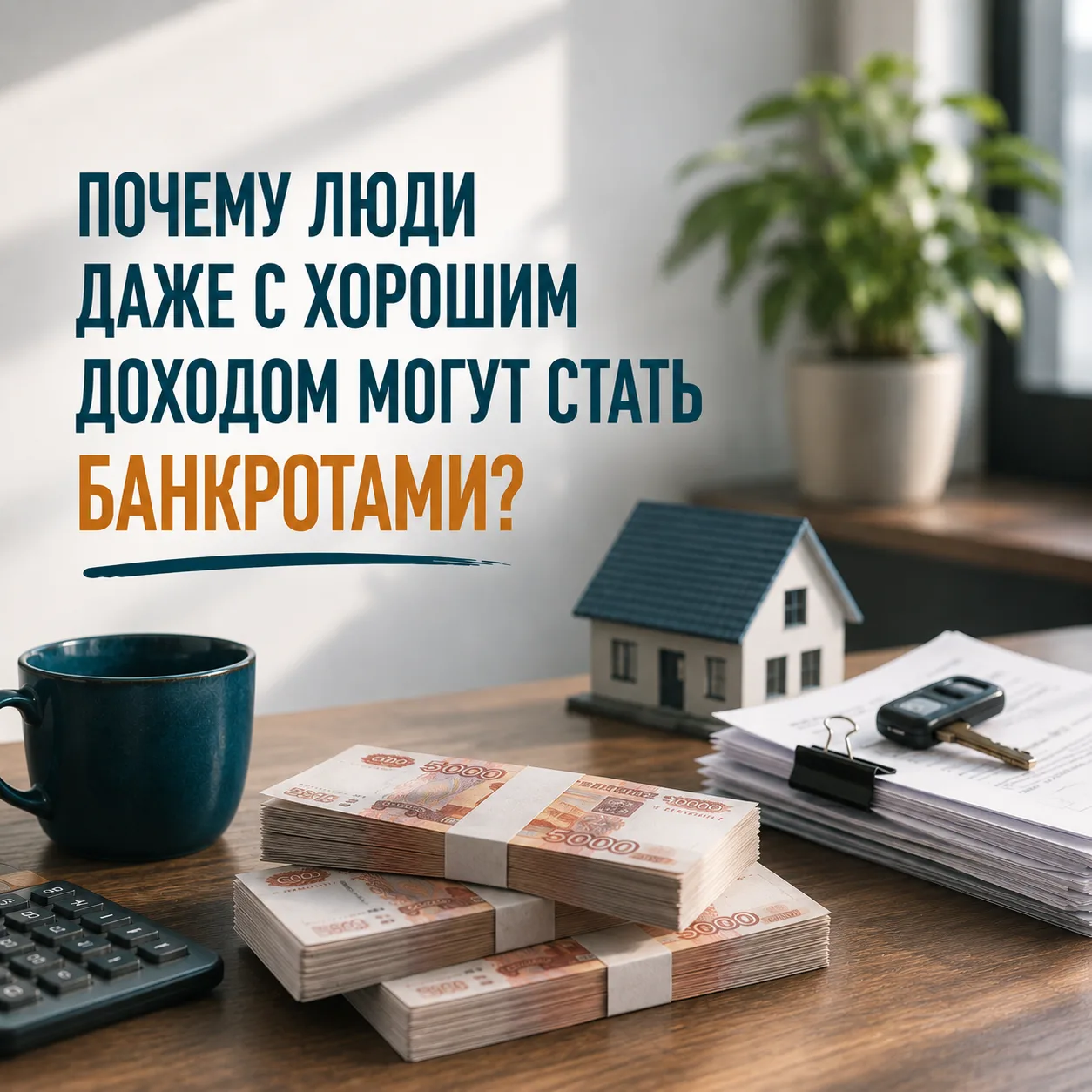 ПОЧЕМУ БАНКРОТАМИ СТАНОВЯТСЯ ЛЮДИ С ХОРОШИМ ДОХОДОМ?