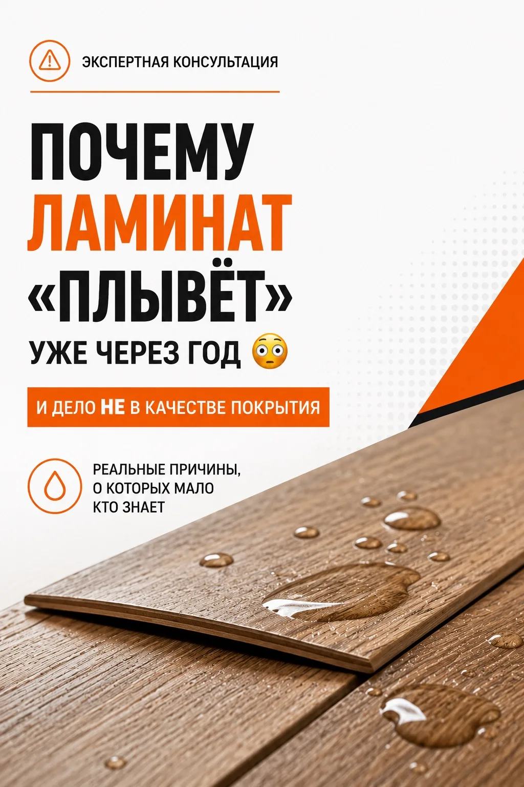 Продолжение в нашем канале Мужик Строит Про [контакт скрыт]

▶️ Почему ламинат начинает «ходить волн