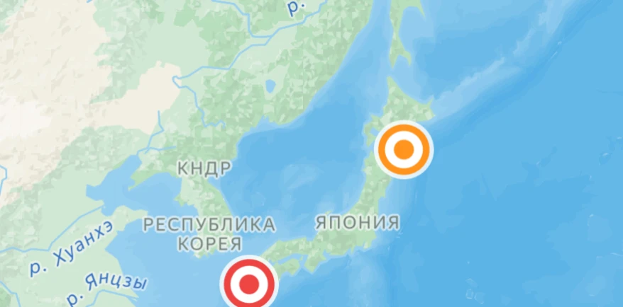 ⚡️ Землетрясение магнитудой 7,1 произошло на острове Кюсю в Японии, сообщает метеорологическое агент
