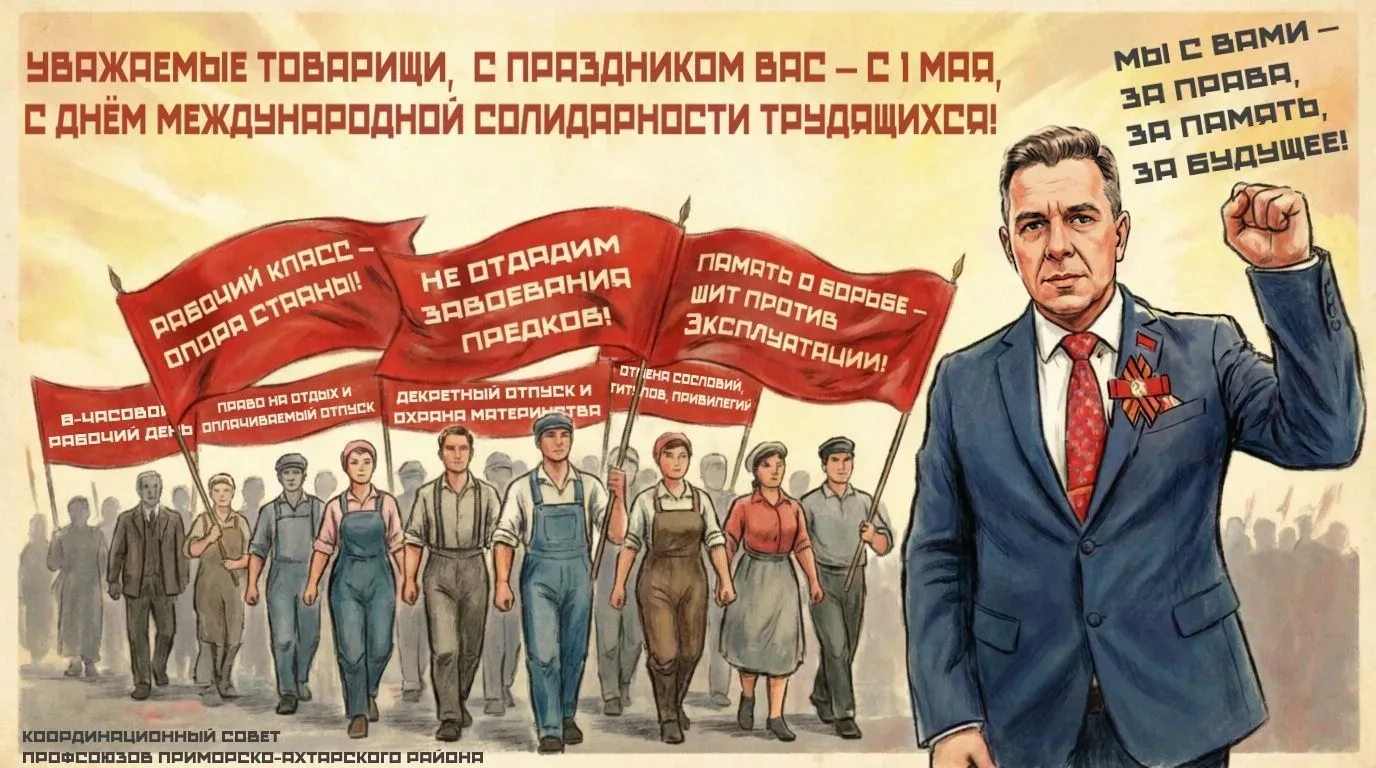 Дорогие товарищи, уважаемые друзья!!!

Для Профсоюзов, трудового интернационала всего мира этот день