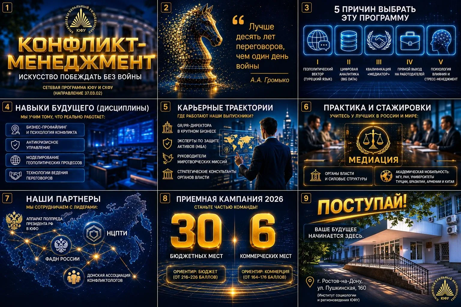 🎓 Поступай на программу «Конфликт-менеджмент» в ИСиР ЮФУ!
Хочешь получить востребованную профессию,