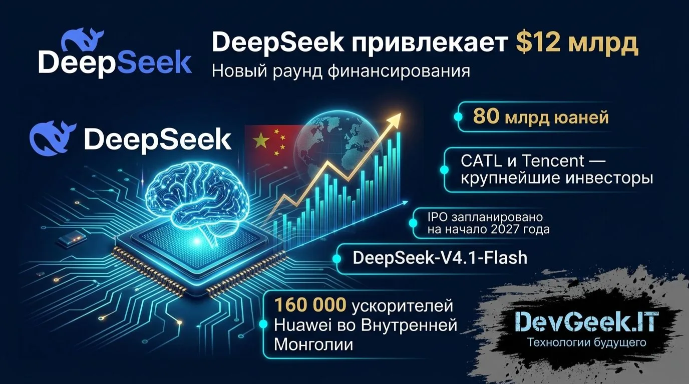 DeepSeek привлекает до $12–14 млрд: Китай упаковывает ИИ в национальный проект