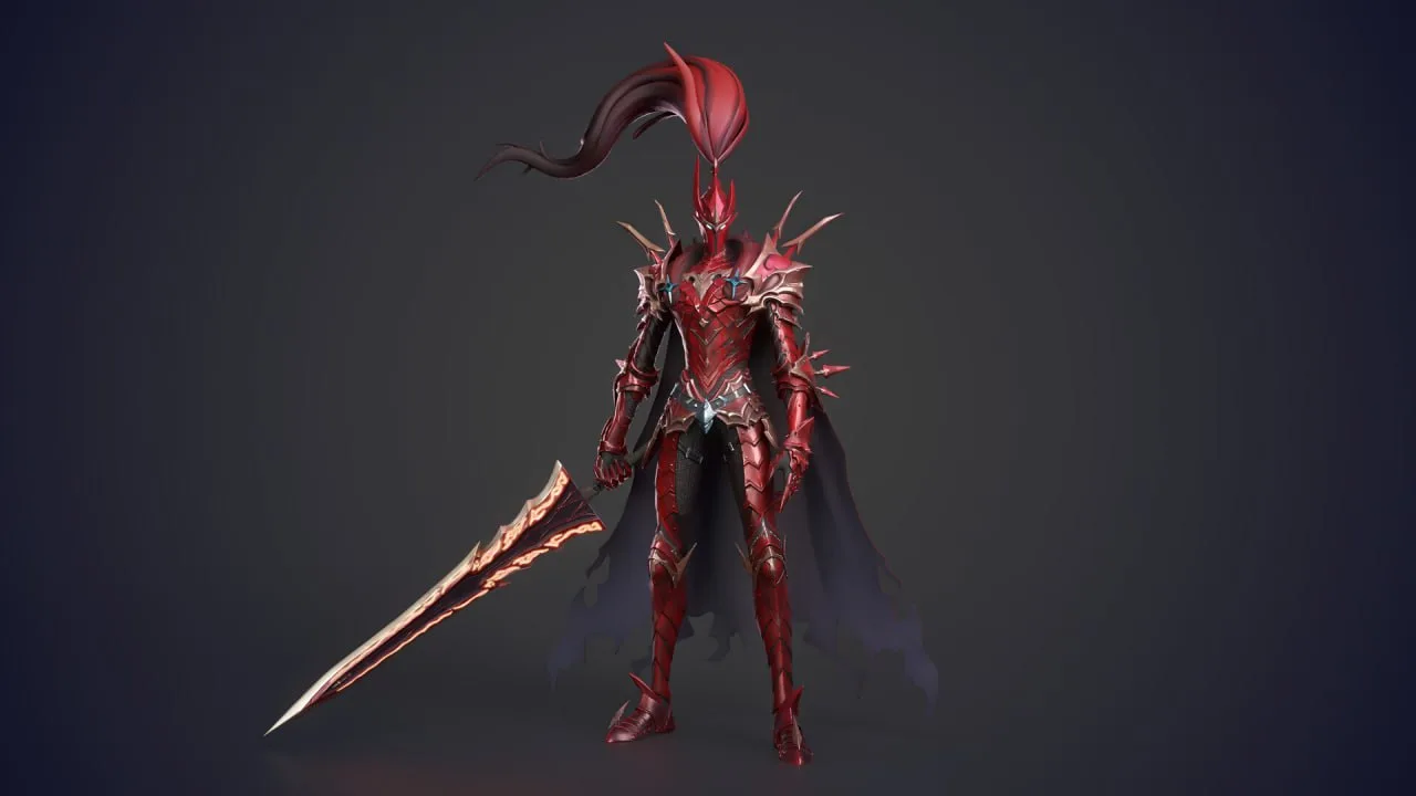 Blood-Red Commander Igris – Fan Art by Elnur Mamedov
