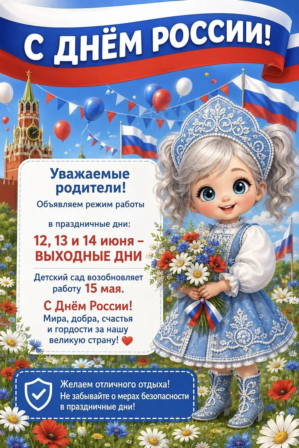 С ДНЕМ РОССИИ!!! 🇷🇺🇷🇺🇷🇺
#дет_сад50