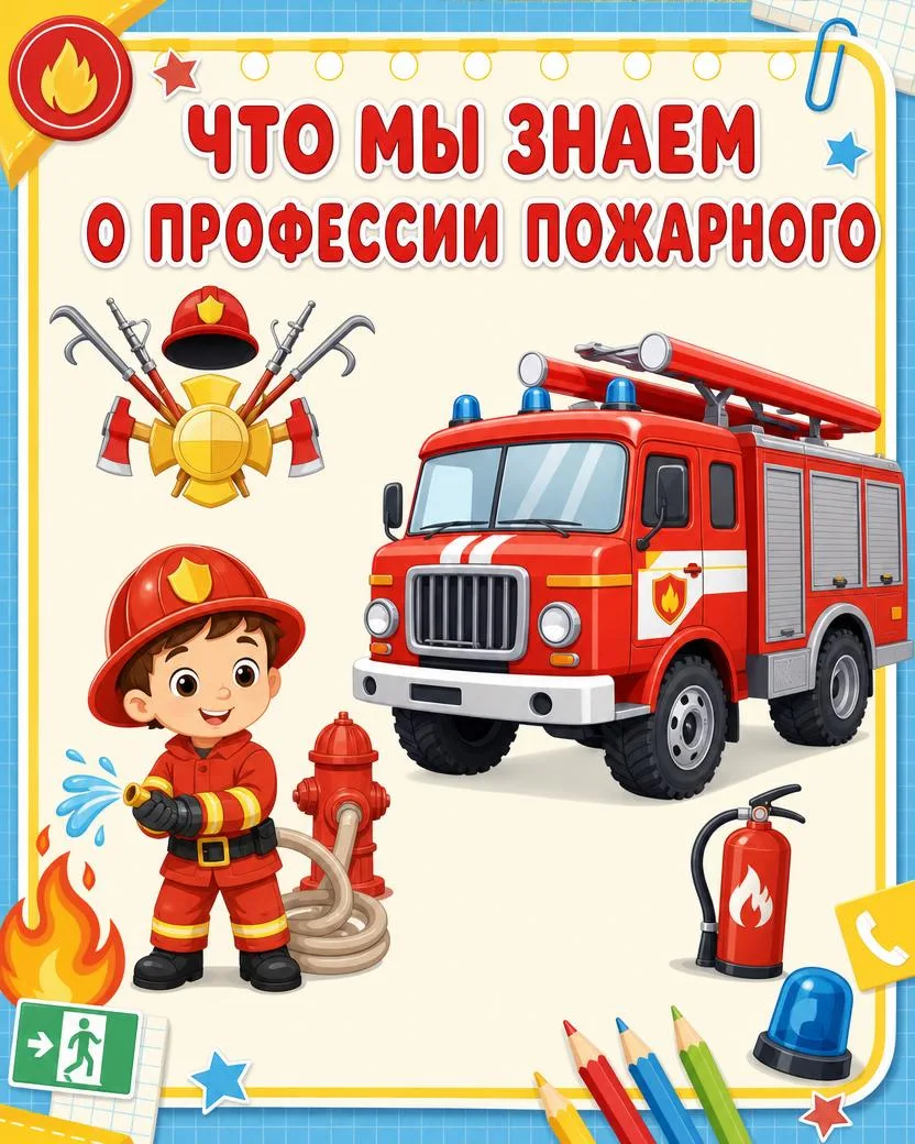 🚒 Что мы знаем о профессии пожарного?
