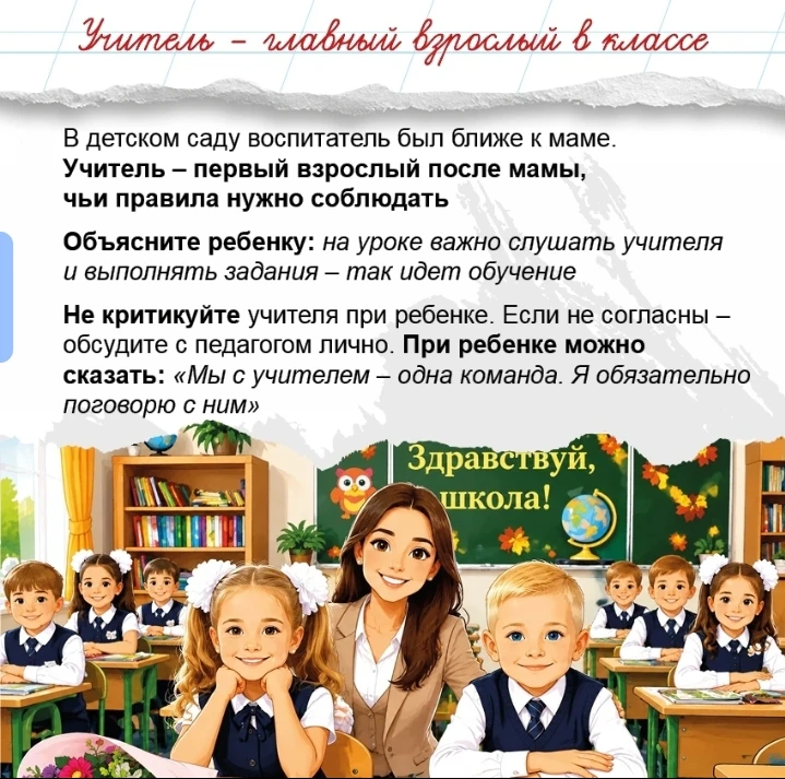 Родителям будущих первоклассников на заметку 

Педагог - психолог Козлова Галина Николаевна советует