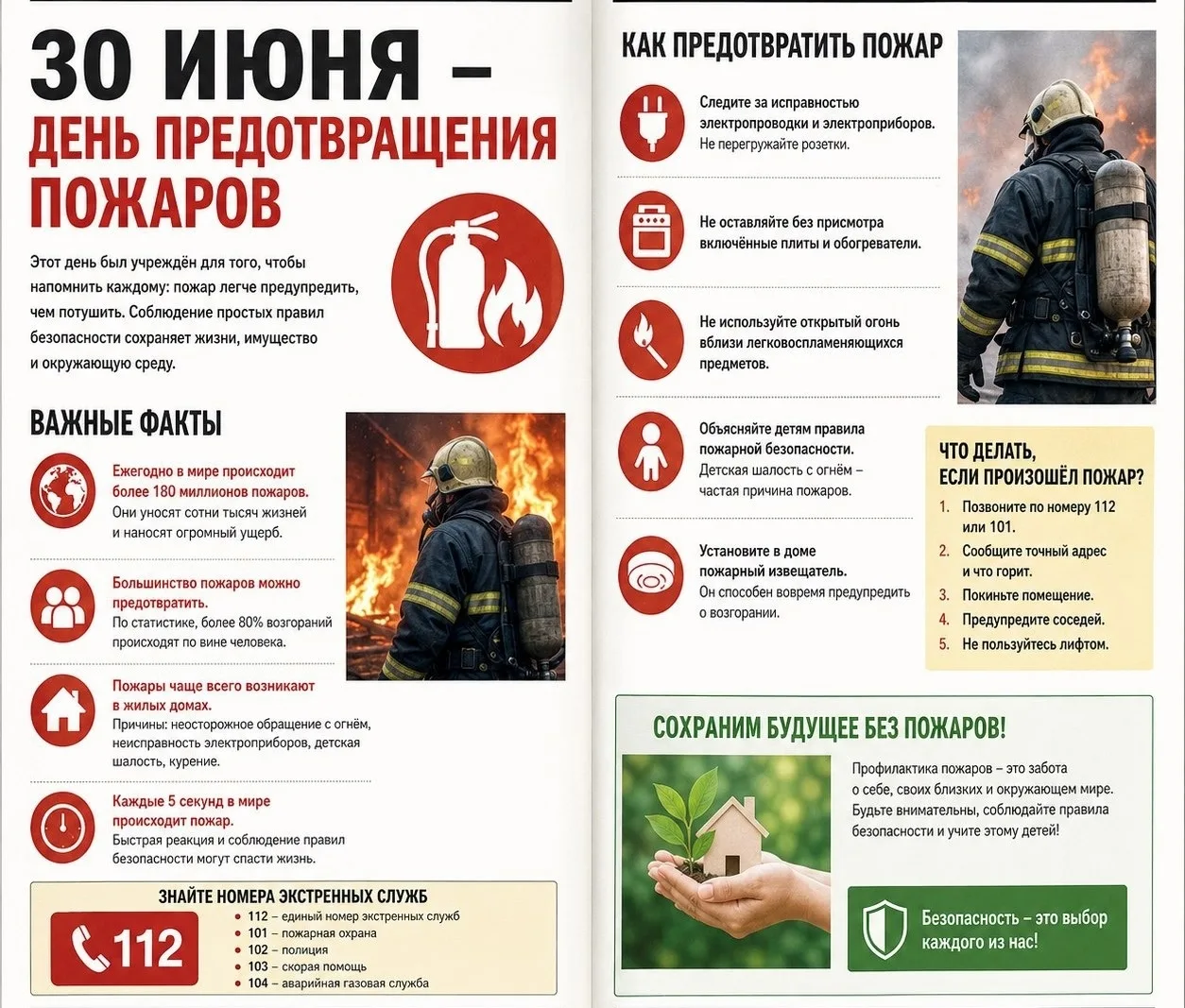 Сегодня важный день, который напоминает нам о необходимости соблюдения правил пожарной ...