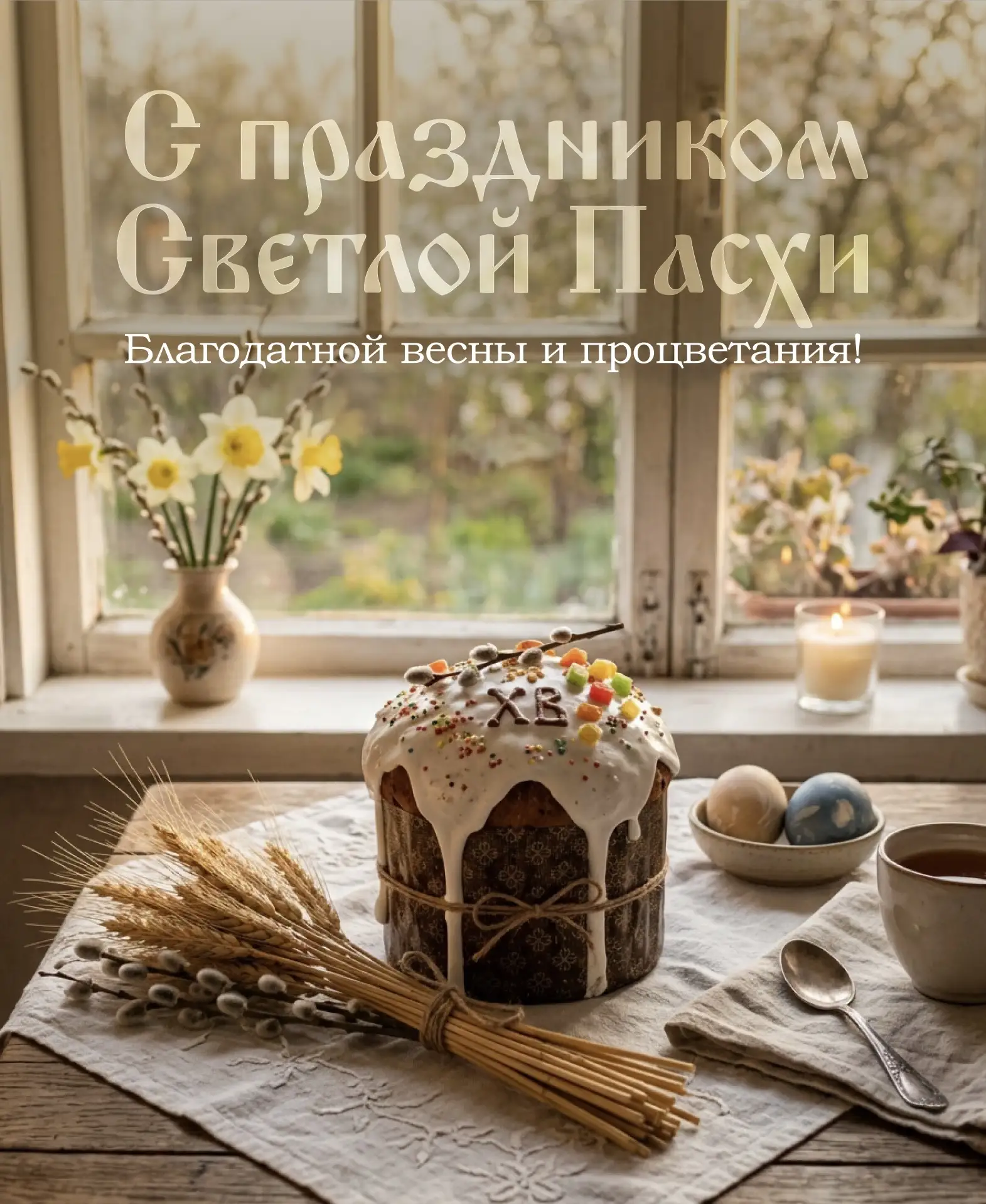 Поздравляем со светлым праздником Пасхи! ✨  Пасха — главный праздник христианского мира, торжество В