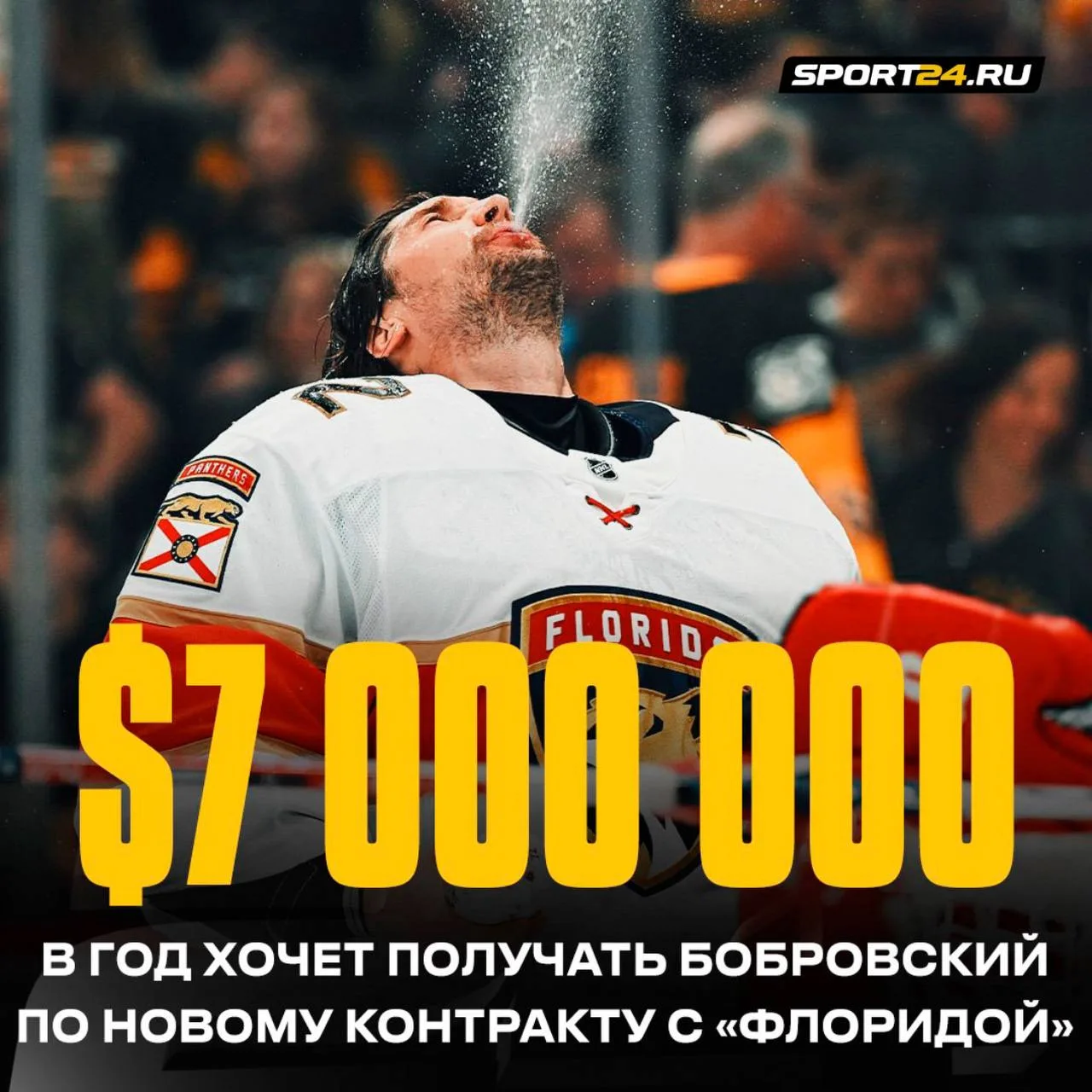 Бобровский запрашивает у «Флориды» $7 млн в год на 6-7 лет 💰