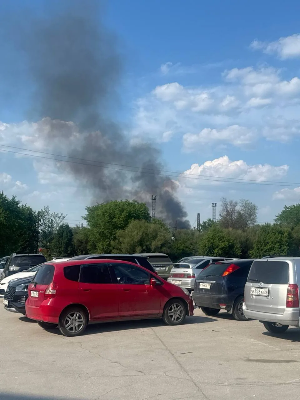 Что-то горит на стороне Первомайского района, в районе улицы Стрелочной 🤯