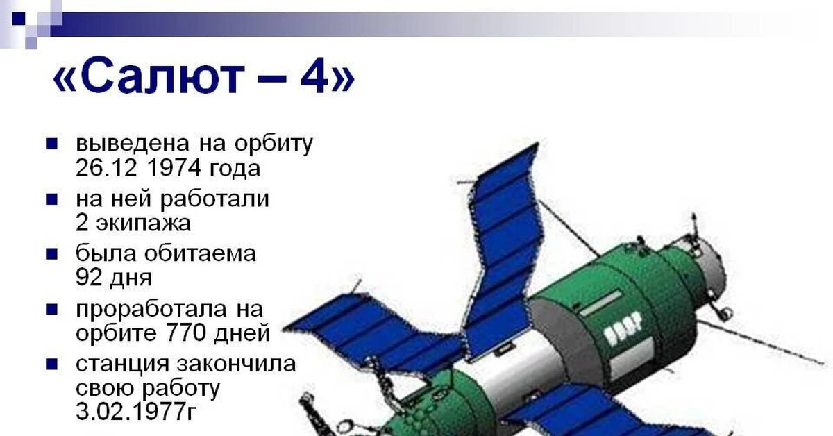 Орбитальная космическая станция «Салю́т-3» («Алмаз-2», ОПС-2 или 11Ф71 № 0102) по прогр...