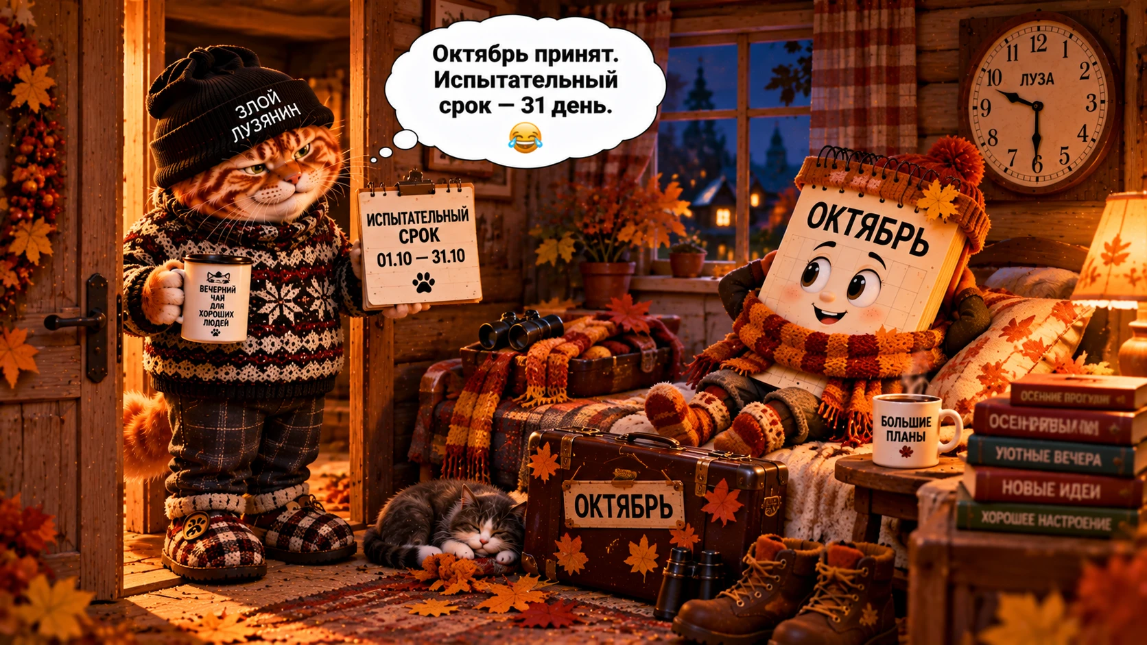 🌙 Спокойной ночи, лузяне!