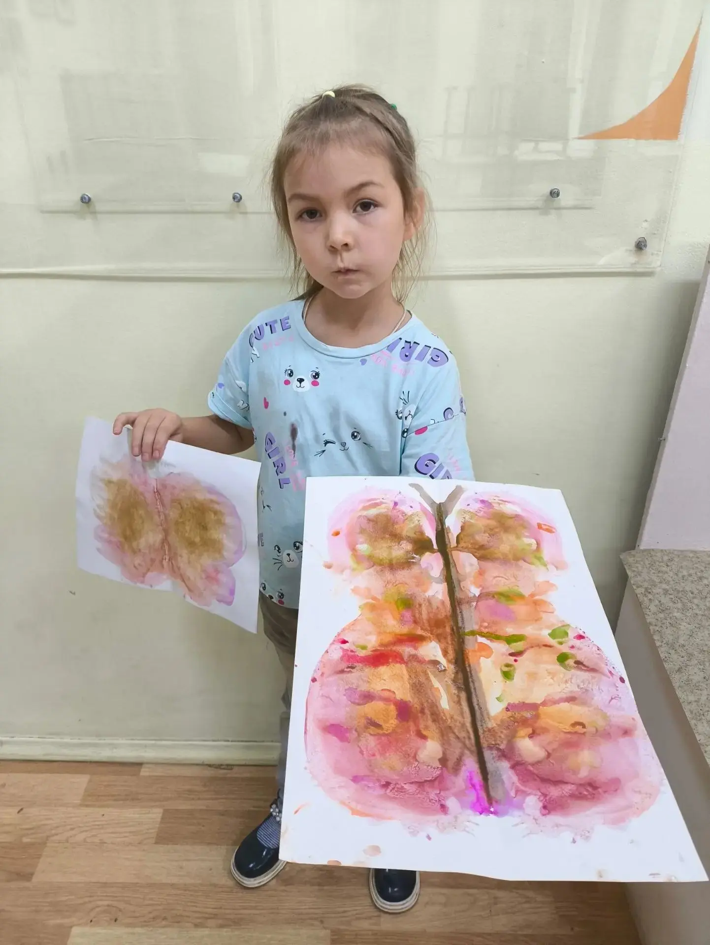 Волшебные бабочки в технике монотипии!
