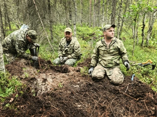💫В Лоухском районе обнаружены останки красноармейцев