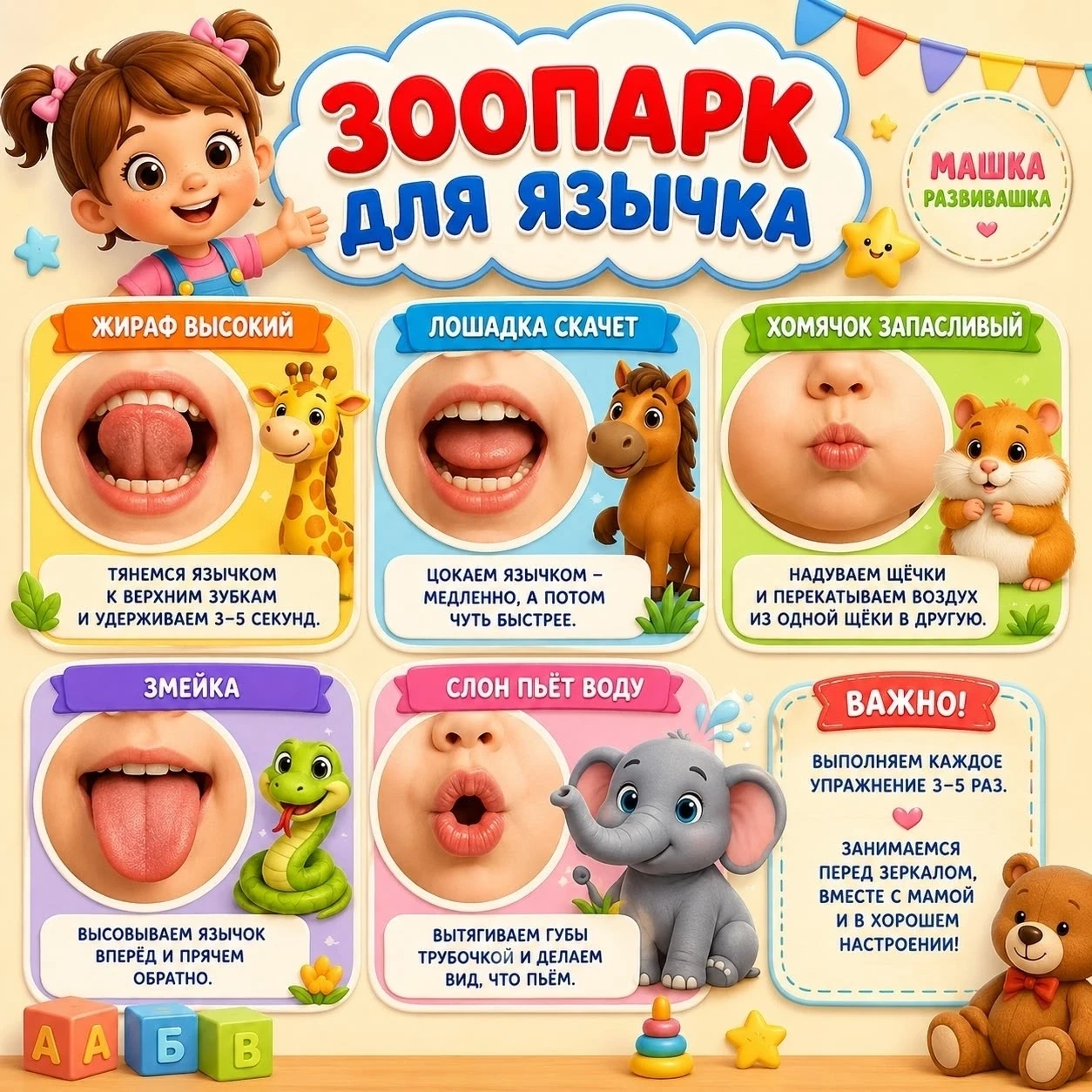🦁 ЗООПАРК ДЛЯ ЯЗЫЧКА