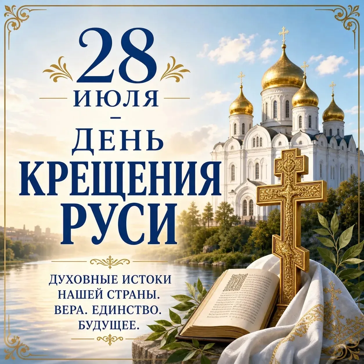 ✨ 28 июля — День Крещения Руси.
Сегодня мы отдаём дань уважения многовековым традициям, которые форм
